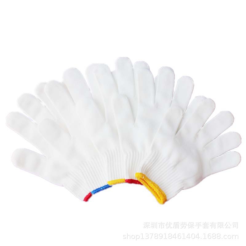  Gloves Hardware Workshop Household Repair Protective Cotton Yarn Gloves Labor Protection Gloves Nylon Gloves