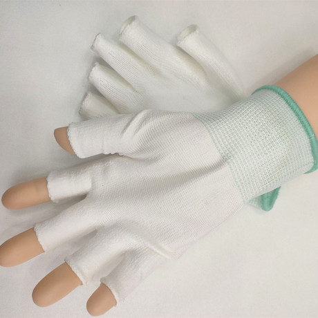 13 - needle PU palm Nylon gloves coated gloves fingertip coated gloves carbon fiber electrostatic protective electronics factory dust - free gloves