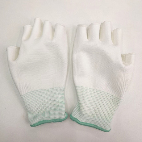 13 - needle PU palm Nylon gloves coated gloves fingertip coated gloves carbon fiber electrostatic protective electronics factory dust - free gloves