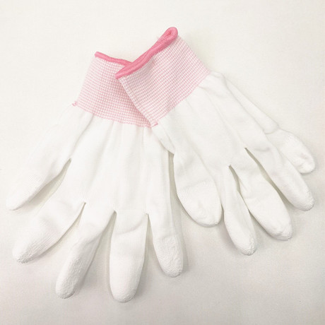 13 - needle PU palm Nylon gloves coated gloves fingertip coated gloves carbon fiber electrostatic protective electronics factory dust - free gloves