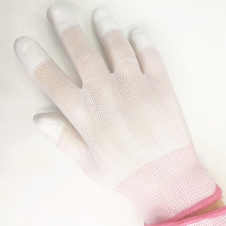 13 - needle PU palm Nylon gloves coated gloves fingertip coated gloves carbon fiber electrostatic protective electronics factory dust - free gloves