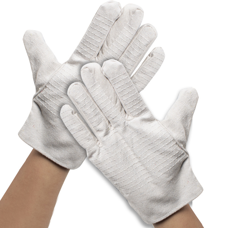 Double Layer Welder Gloves Protective Wear-Resistant Non-Slip Arc-Welder&#039;s Gloves Wholesale Canvas Gloves