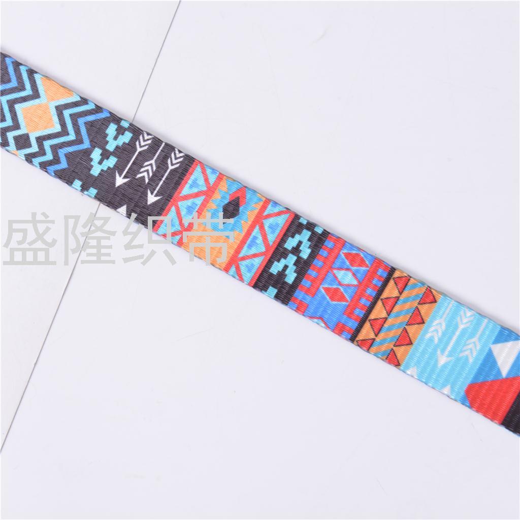 Ethnic Style Hang Rope Safety Buckle Lanyard Nylon Sling Mobile Phone Belt Thermal Transfer Printing Manufacturer