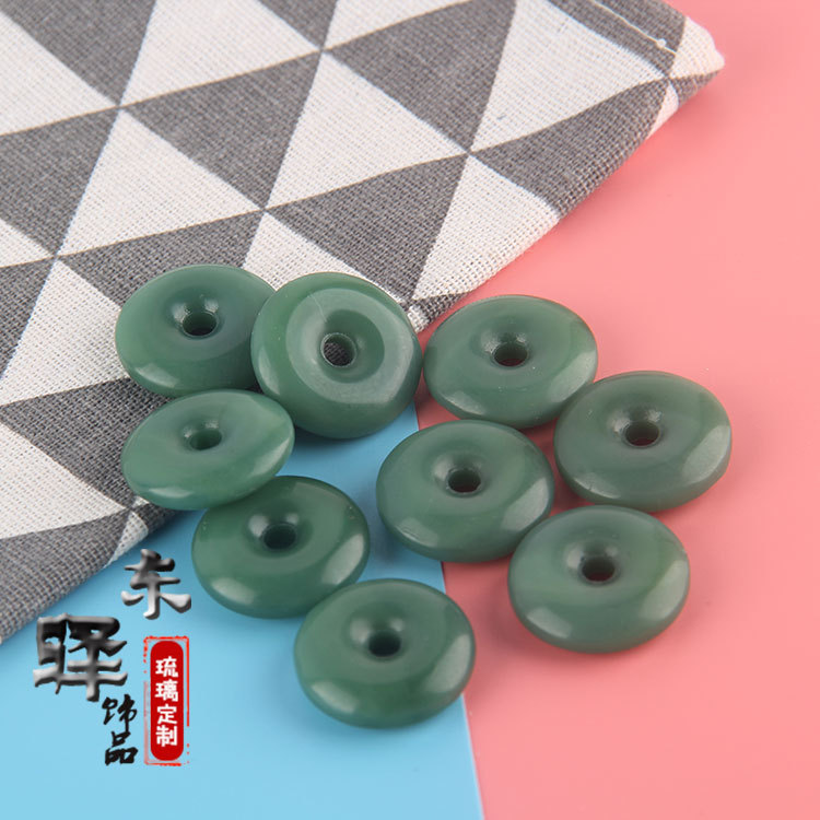 Imitation White Agate Safety Buckle Pendant White Jade Pendant Necklace Jade Pendant Jade Jade Jewelry Men and Women Send Relatives and Friends Accessories