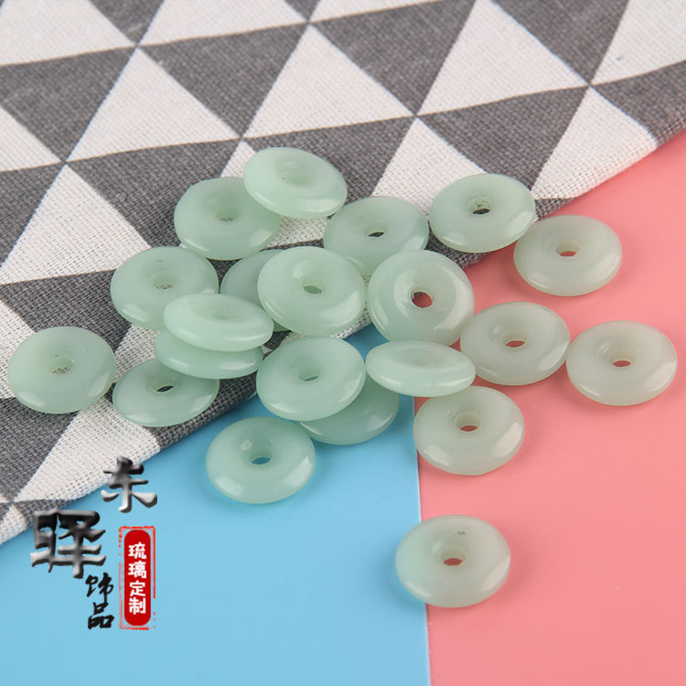 Imitation White Agate Safety Buckle Pendant White Jade Pendant Necklace Jade Pendant Jade Jade Jewelry Men and Women Send Relatives and Friends Accessories