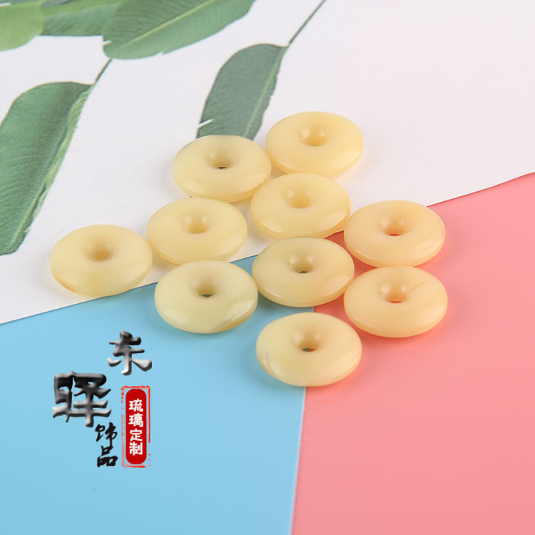 Imitation White Agate Safety Buckle Pendant White Jade Pendant Necklace Jade Pendant Jade Jade Jewelry Men and Women Send Relatives and Friends Accessories