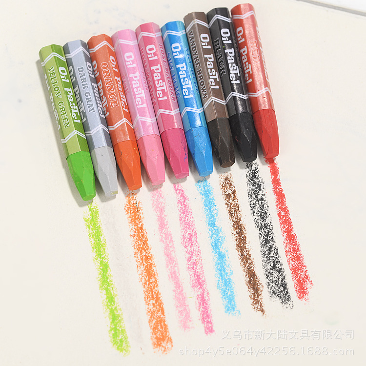 Cartoon Crayon 1611 12-Color Boxed Washable Multi-Color Children&#039;s Oil Wax Brush Art Training Pen Stationery