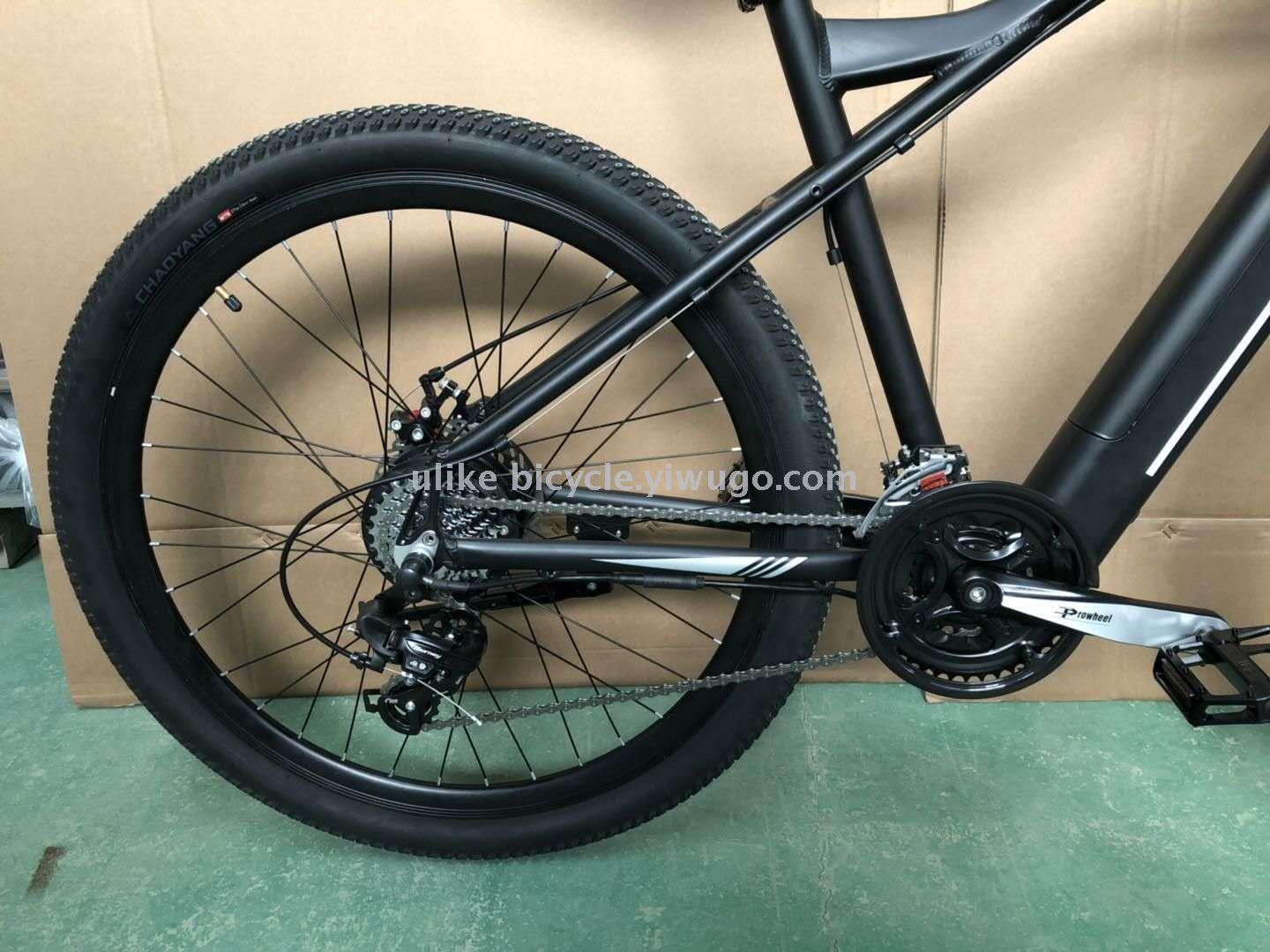 Bicycle 26 inches 24 - speed aluminum alloy electric bicycle lithium battery bicycle mountain bike factory direct sale