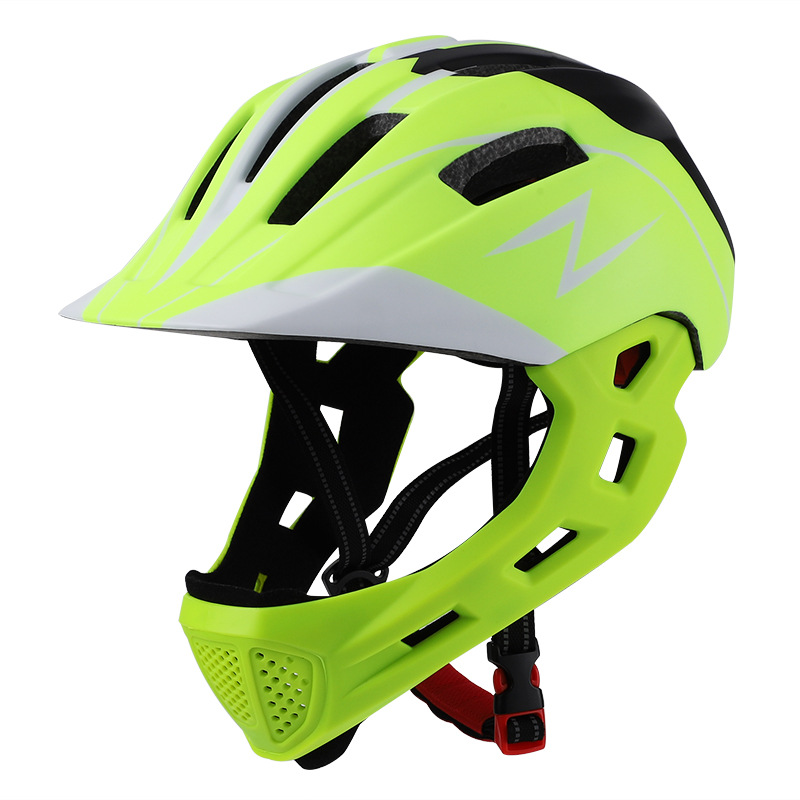SOURCE Manufacturer Balance Bike (for Kids) Skateboard Roller Skating Full Face Helmet Bicycle Riding Helmet with Light Children Full Face Helmet