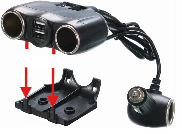 One-To-Three Car Pipe Charger Cigarette Lighter Dual USB One-To-Three Car Charger Car Cigarette Lighter 1630