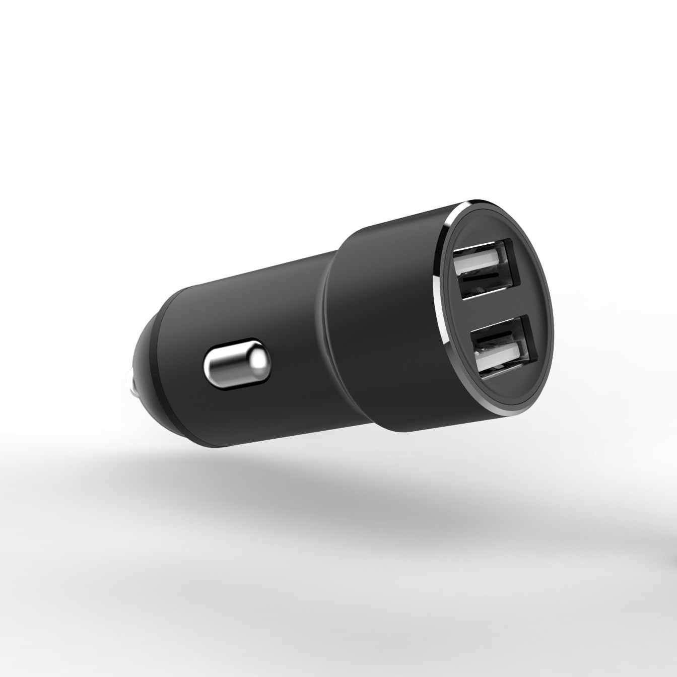 New Aluminum Alloy Shell Super Fast Charge Car Phone Charger Qc3.0 Versatile Universal Car Charger 2usb
