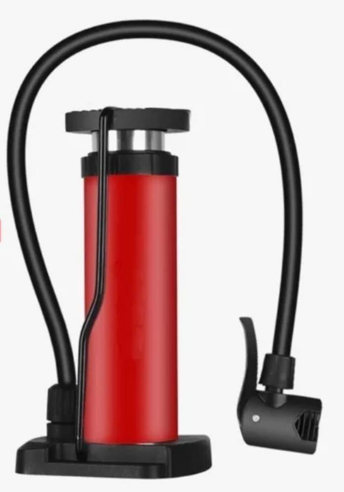 Pedal 45 tube aluminum alloy inflator for automobile, motorcycle and bicycle