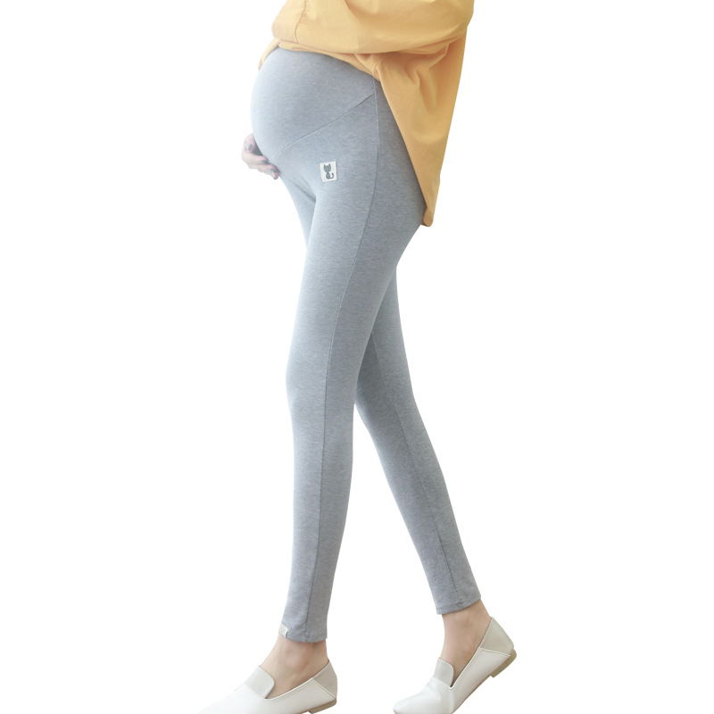 Cotton Spring and Autumn Maternity Trousers Pregnant Women&#039;s Ninth Belly Support Leggings 200 XL Maternity Trousers