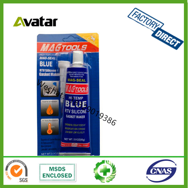 Auto parts glue 3+3 black box pack 3+3 gasket maker is used to replace the cylinder head cover of rear and cylinder 