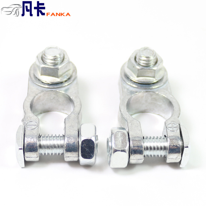 Zinc Alloy Car Battery Connector Column Type Single Ear Battery Terminal Pile Head Charging Clip Connector 1617