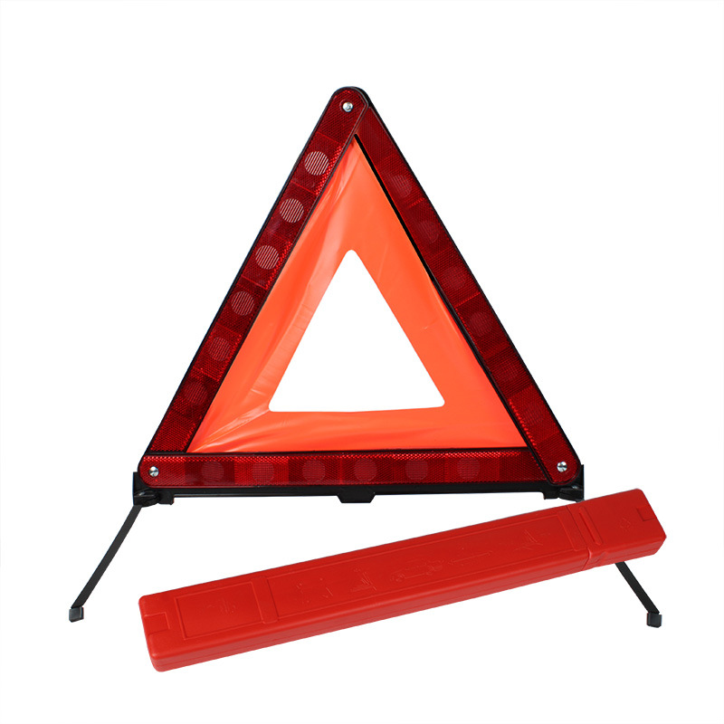 Direct Wholesale Car Reflective Tripod Printed Logo Car No. 8 Tripod Car Triangle Warning Sign