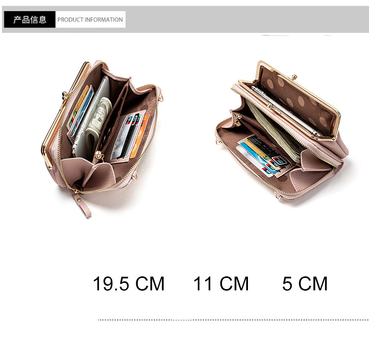 2020 New Mobile Phone Bag Horizontal Korean Style Women's Cross-Body Bag Multi-Functional Mini Handbag Clutch 2020 New Mobile Phone Bag Horizontal Korean Style Women's Cross-Body Bag Multi-Functional Mini Handbag Clutch