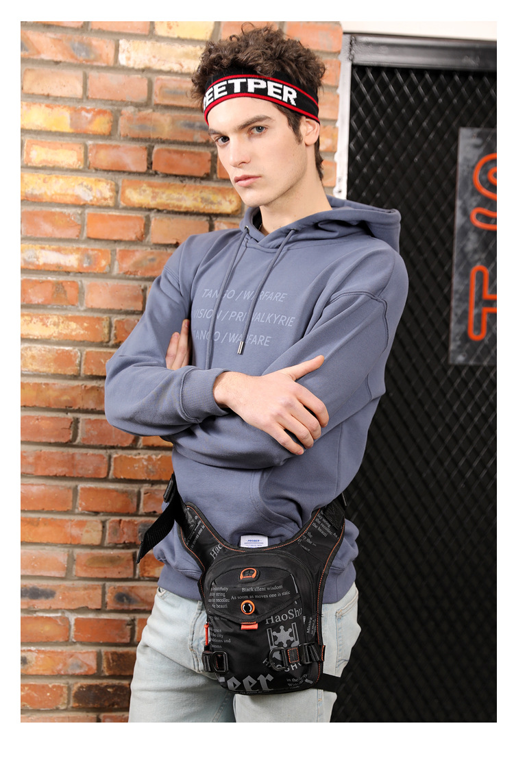 Exclusive for Cross-Border New Outdoor Riding Leg Bag Multi-Functional Sports Men Chest Bag Portable Belt Bag Crossbody Bag Exclusive for Cross-Border New Outdoor Riding Leg Bag Multi-Functional Sports Men Chest Bag Portable Belt Bag Crossbody Bag