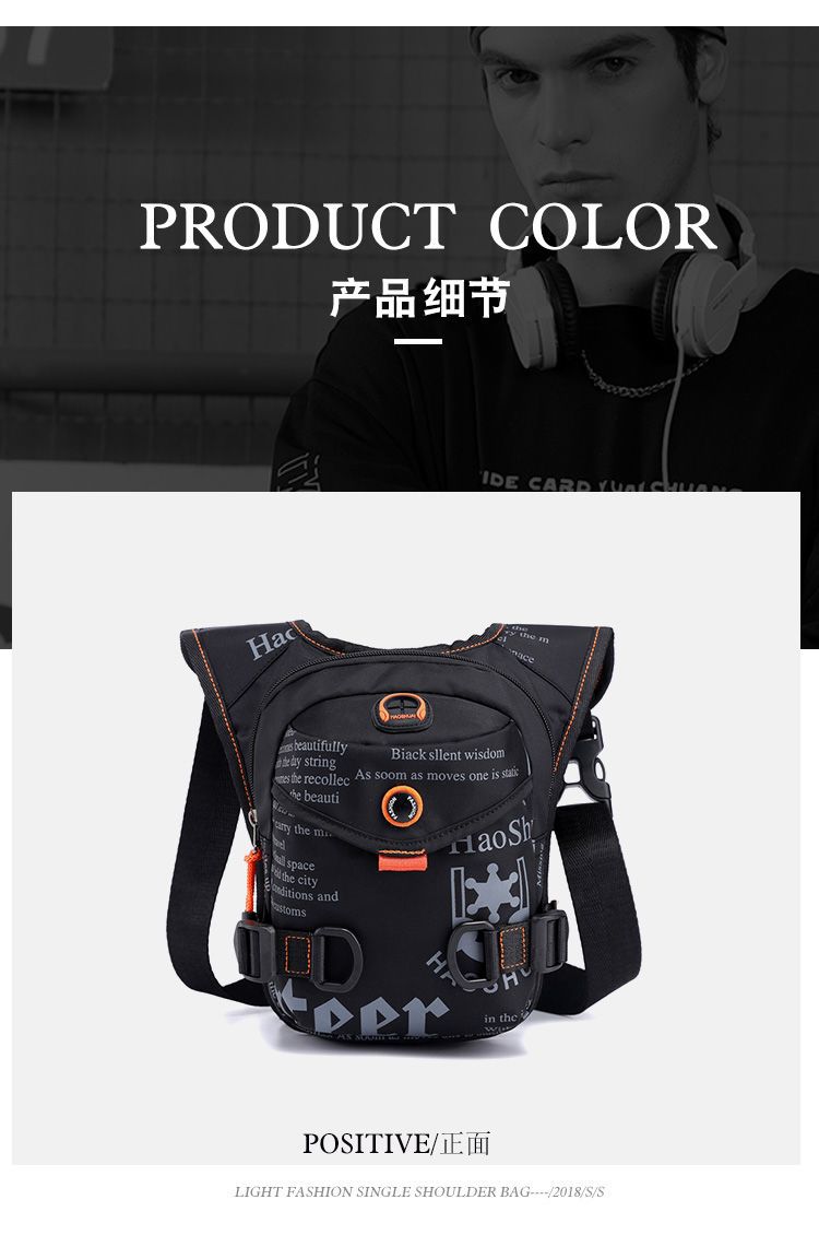 Exclusive for Cross-Border New Outdoor Riding Leg Bag Multi-Functional Sports Men Chest Bag Portable Belt Bag Crossbody Bag Exclusive for Cross-Border New Outdoor Riding Leg Bag Multi-Functional Sports Men Chest Bag Portable Belt Bag Crossbody Bag