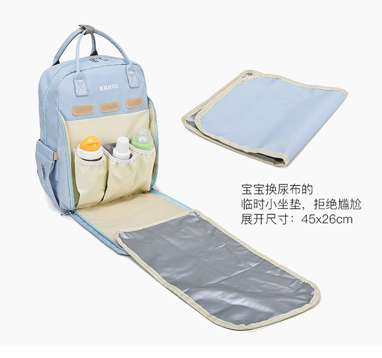 Mummy Bag Diaper Bag 2021 Oxford Cloth Baby Diaper Bag Shoulder Multi-Functional Portable Mother Microphone Baby Backpack