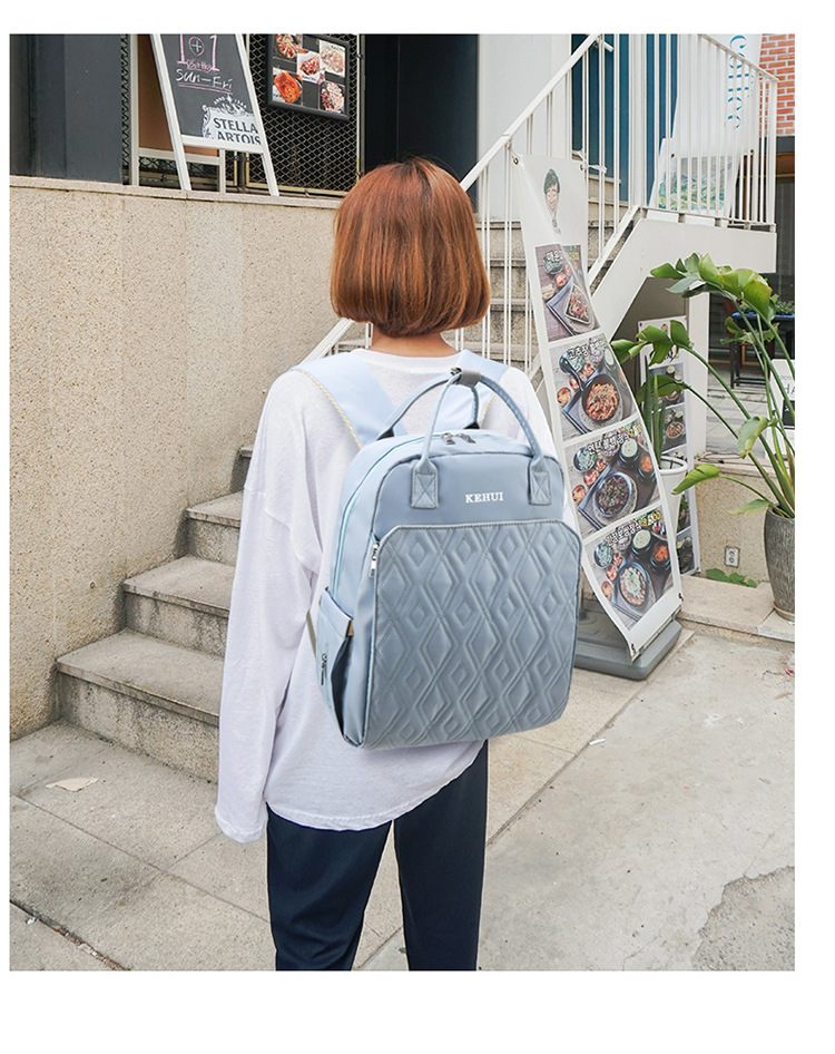 Mummy Bag Diaper Bag 2021 Oxford Cloth Baby Diaper Bag Shoulder Multi-Functional Portable Mother Microphone Baby Backpack