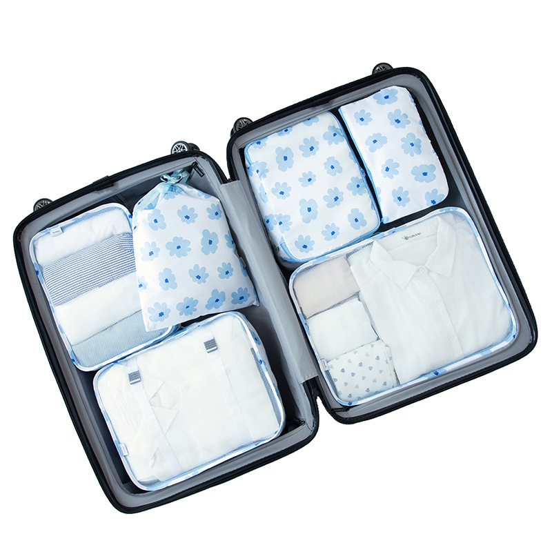 Twill Six-Piece Set Buggy Bag Travel Waterproof Clothes Organizer Buggy Bag Multi-Functional Large Capacity Storage Bag