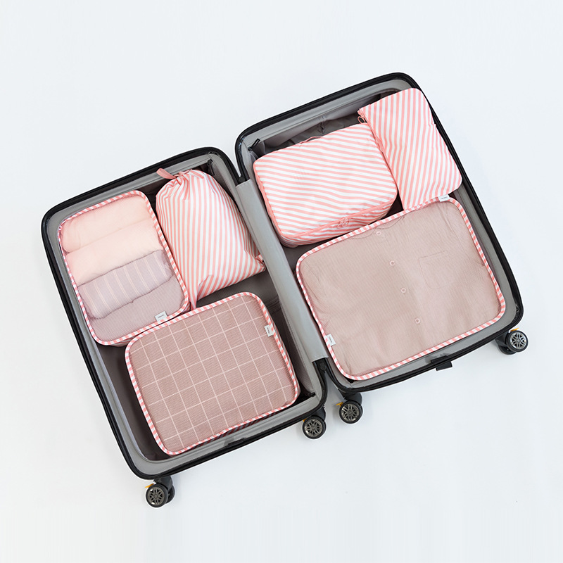 Twill Six-Piece Set Buggy Bag Travel Waterproof Clothes Organizer Buggy Bag Multi-Functional Large Capacity Storage Bag
