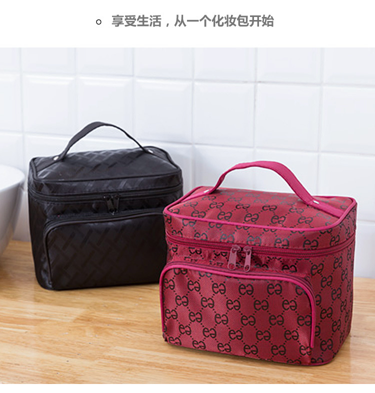 Foldable Multi-Functional Jacquard Large Capacity Portable Women's Cosmetic Bag Storage Bag Travel Special Wash Bag Foldable Multi-Functional Jacquard Large Capacity Portable Women's Cosmetic Bag Storage Bag Travel Special Wash Bag