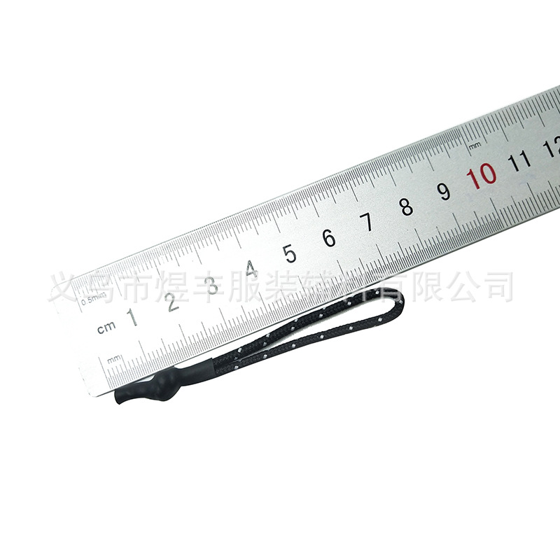 Cross-Border Injection Pull Rope Clothing Rope Pull Head New Bag Color Casing Pull Tab Pull Tail Wholesale Customization