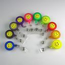 Smiley face badge easy pull tab to easily pull the telescopic buckle waist snap ID sets wire grip transparent card holder promotional hard