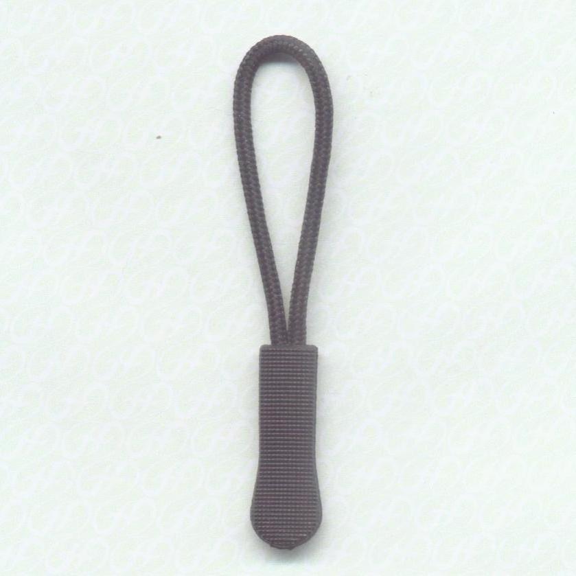 Zipper pull with rope pull tab bag accessories decorative tail clasp
