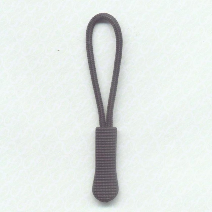 Zipper pull with rope pull tab bag accessories decorative tail clasp