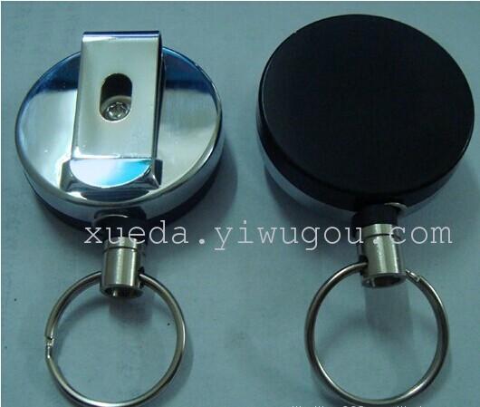 Anti-lost anti-theft anti-lost retractable key chain key ring pull tab