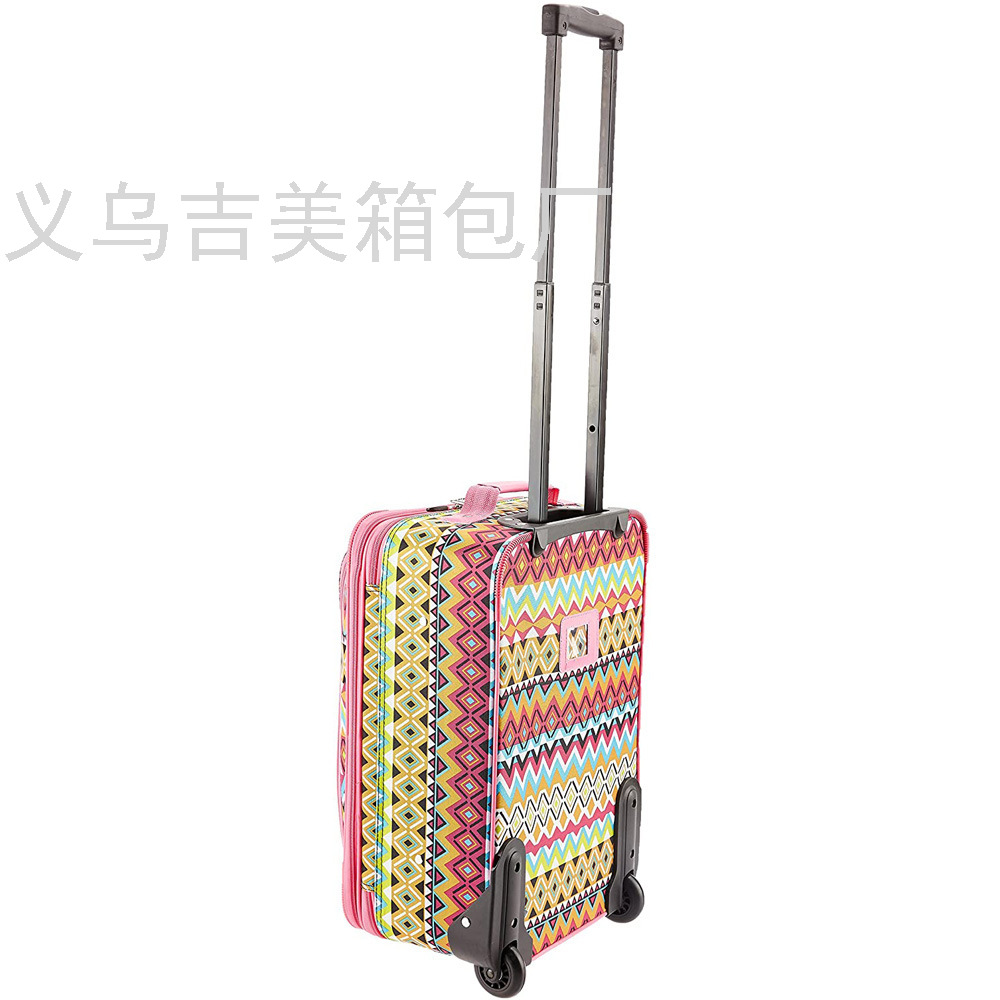 Export Suitcase Two-Piece Luggage Zipper 20-Inch Trolley Case Business Boarding Bag Factory Foreign Trade Wholesale