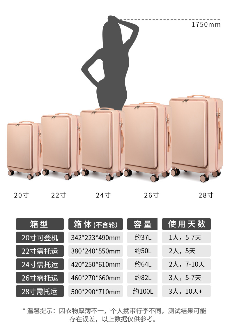 Trolley Case One Piece Dropshipping Male and Female Student Suitcase Universal Wheel Password Luggage