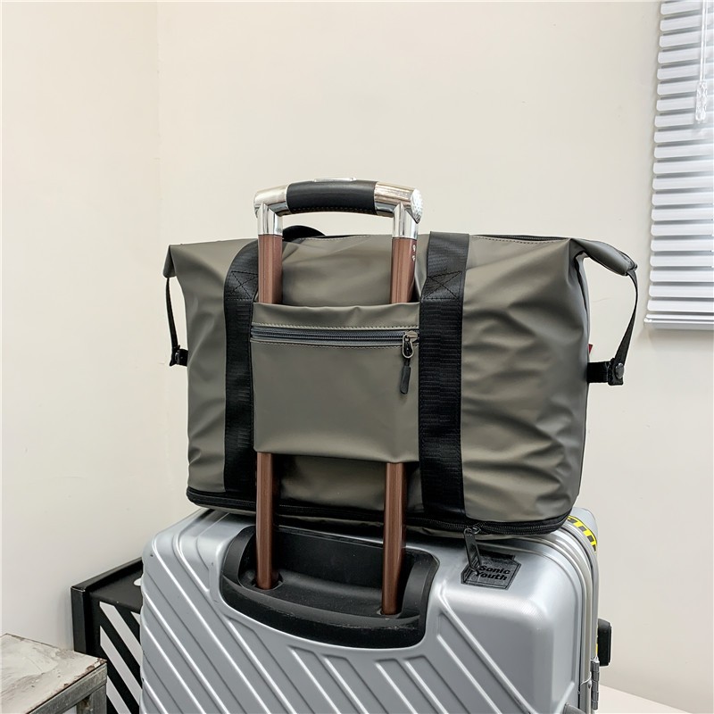 Portable Extended Bag Can Cover Trolley Case Short Distance Travel Business Trip Luggage Bag Large Capacity Dry Wet Separation Gym Bag