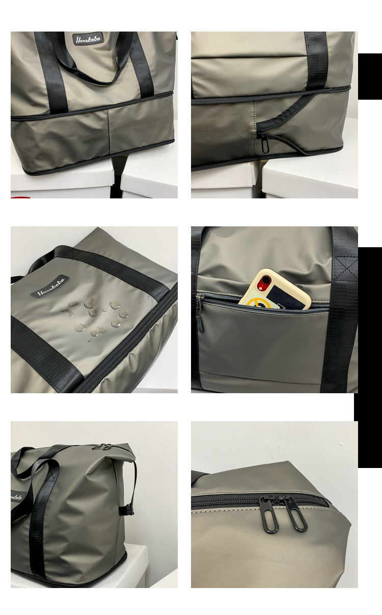 Portable Extended Bag Can Cover Trolley Case Short Distance Travel Business Trip Luggage Bag Large Capacity Dry Wet Separation Gym Bag Portable Extended Bag Can Cover Trolley Case Short Distance Travel Business Trip Luggage Bag Large Capacity Dry Wet Separation Gym Bag