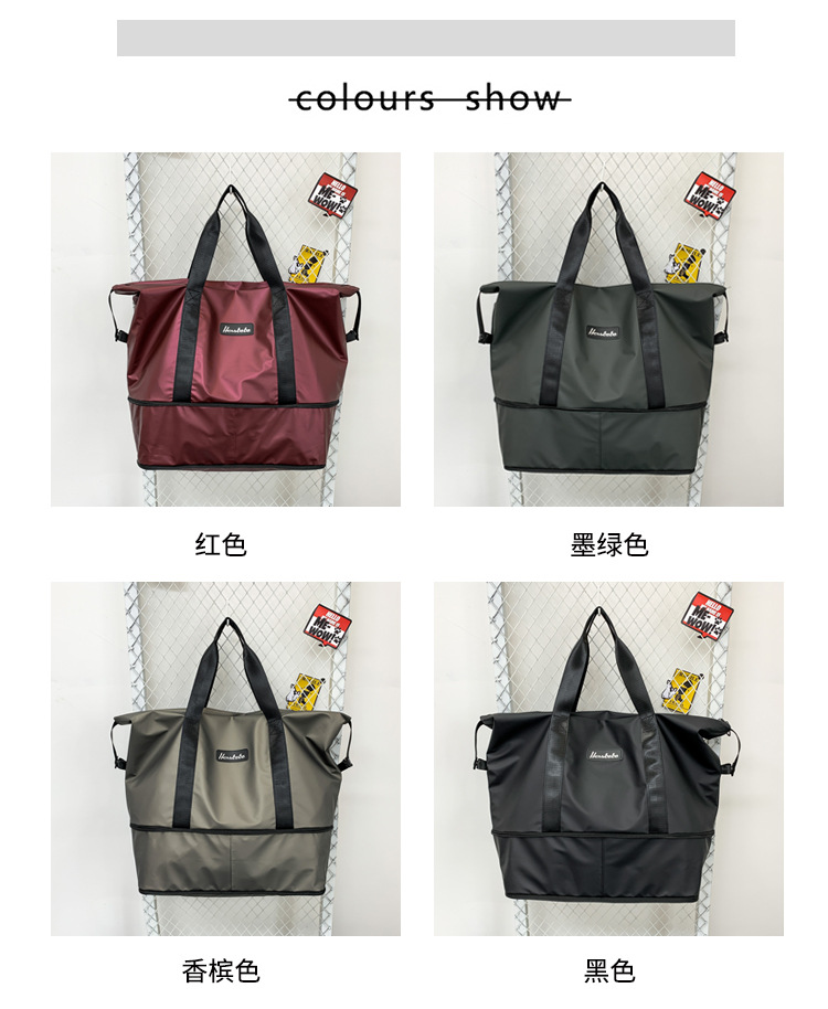 Portable Extended Bag Can Cover Trolley Case Short Distance Travel Business Trip Luggage Bag Large Capacity Dry Wet Separation Gym Bag Portable Extended Bag Can Cover Trolley Case Short Distance Travel Business Trip Luggage Bag Large Capacity Dry Wet Separation Gym Bag