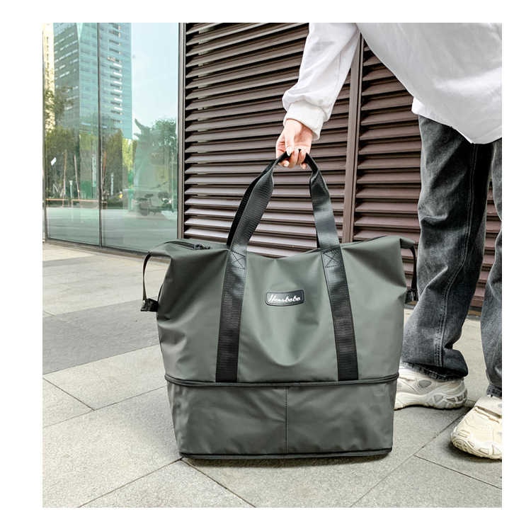 Portable Extended Bag Can Cover Trolley Case Short Distance Travel Business Trip Luggage Bag Large Capacity Dry Wet Separation Gym Bag Portable Extended Bag Can Cover Trolley Case Short Distance Travel Business Trip Luggage Bag Large Capacity Dry Wet Separation Gym Bag
