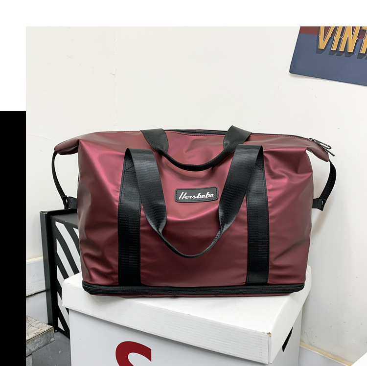 Portable Extended Bag Can Cover Trolley Case Short Distance Travel Business Trip Luggage Bag Large Capacity Dry Wet Separation Gym Bag Portable Extended Bag Can Cover Trolley Case Short Distance Travel Business Trip Luggage Bag Large Capacity Dry Wet Separation Gym Bag