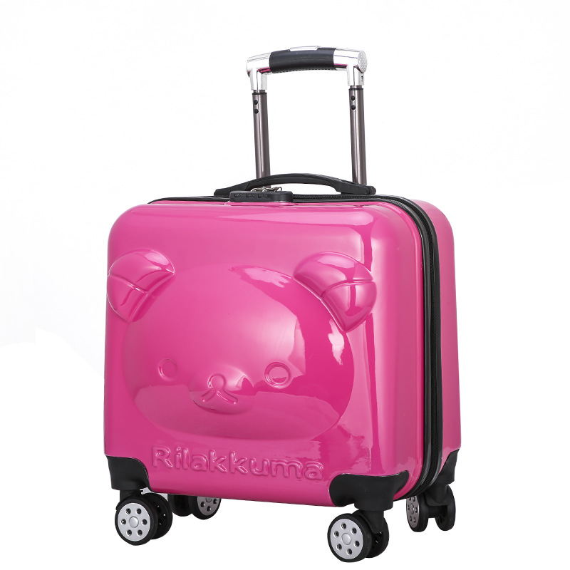 2020 Children's Three D Boarding Bag 18-Inch Bear Lion Yellow Deer Trolley Case Universal Wheel Luggage