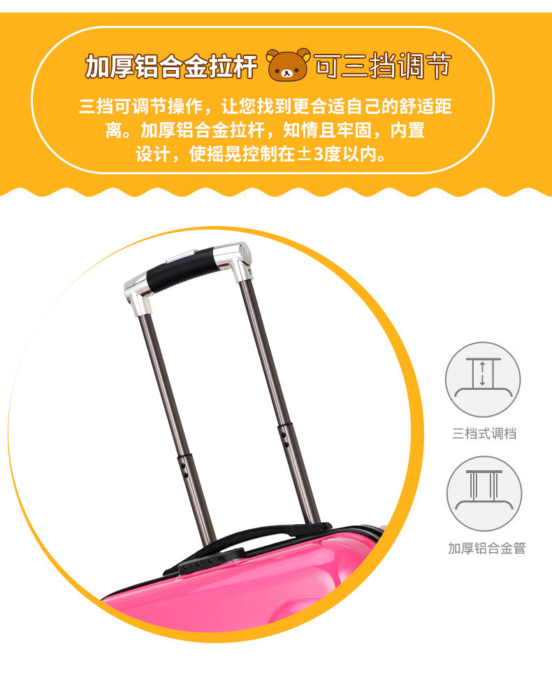 2020 Children's Three D Boarding Bag 18-Inch Bear Lion Yellow Deer Trolley Case Universal Wheel Luggage