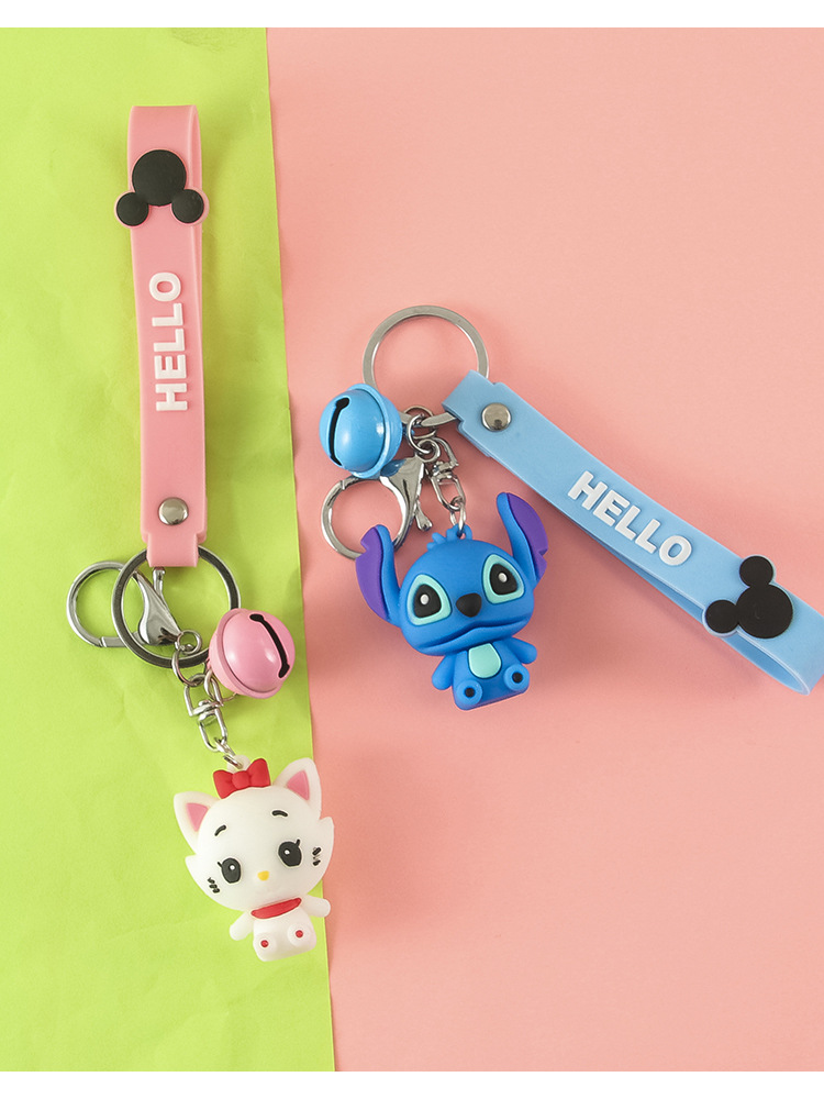 Korean PVC Three-Dimensional Soft Rubber Cartoon Cat Doll Keychain Fashion Bag Package Pendant Key Chain Accessories Pendant Korean PVC Three-Dimensional Soft Rubber Cartoon Cat Doll Keychain Fashion Bag Package Pendant Key Chain Accessories Pendant
