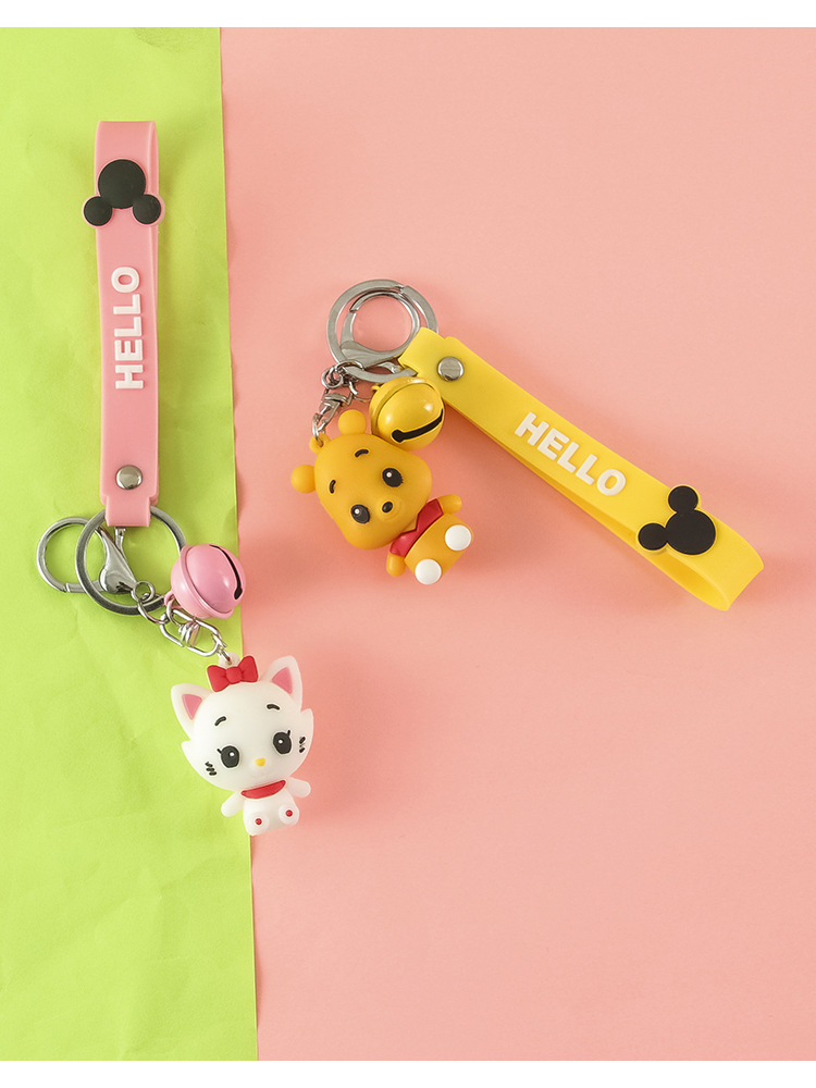 Korean PVC Three-Dimensional Soft Rubber Cartoon Cat Doll Keychain Fashion Bag Package Pendant Key Chain Accessories Pendant Korean PVC Three-Dimensional Soft Rubber Cartoon Cat Doll Keychain Fashion Bag Package Pendant Key Chain Accessories Pendant