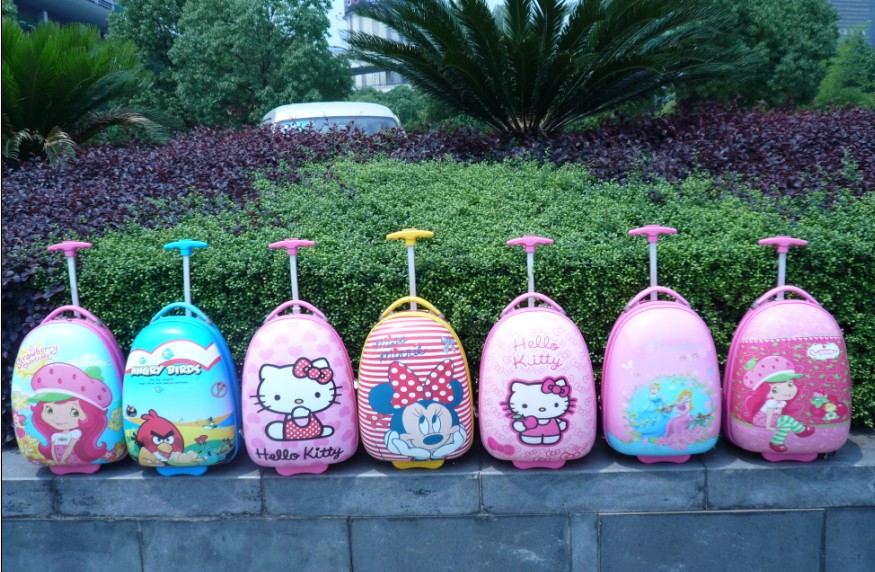 [High Configuration] 16-Inch ABS Egg Shell Cartoon Trolley Case Student Trolley Bag One Piece Dropshipping