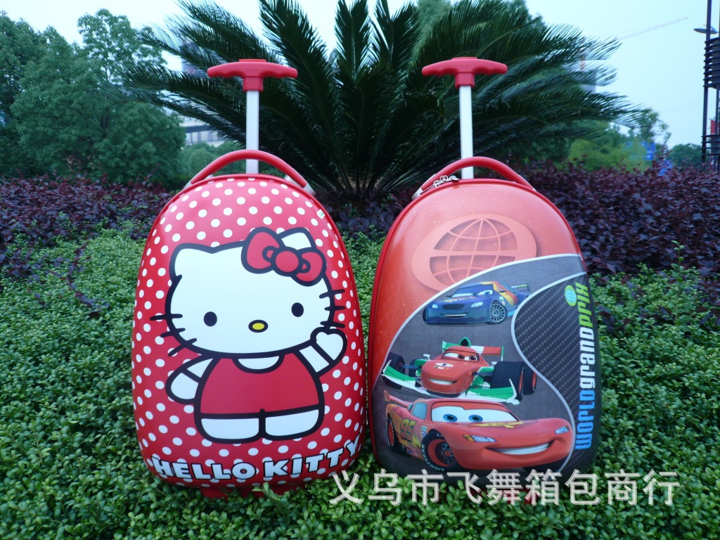 [High Configuration] 16-Inch ABS Egg Shell Cartoon Trolley Case Student Trolley Bag One Piece Dropshipping