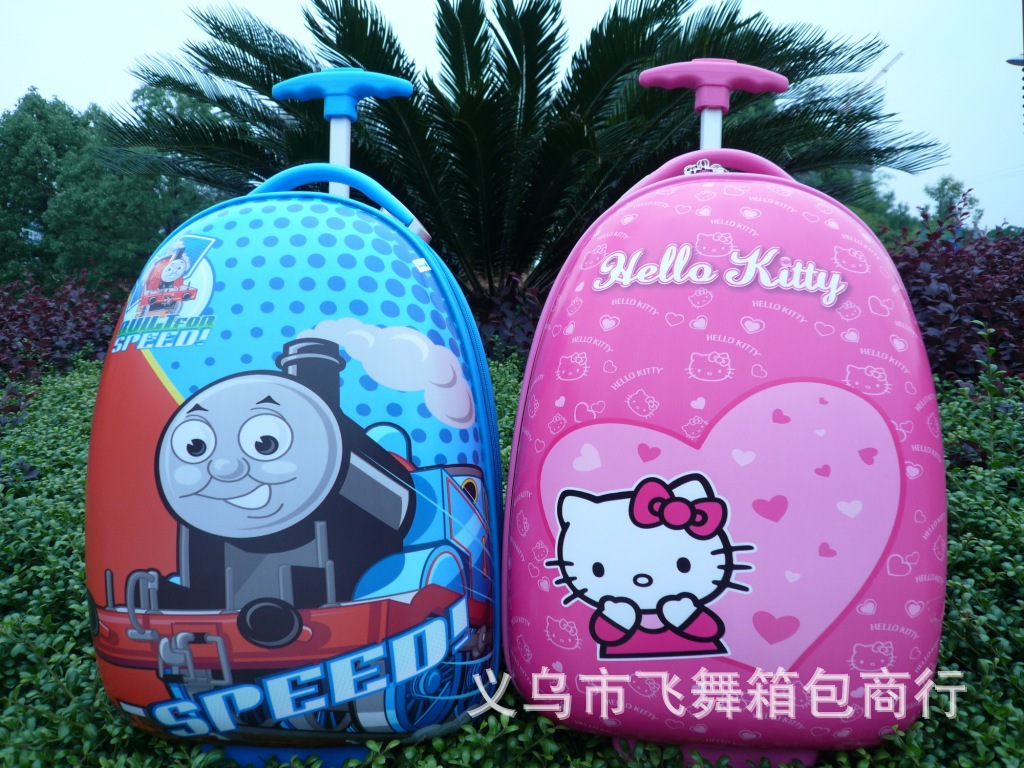 [High Configuration] 16-Inch ABS Egg Shell Cartoon Trolley Case Student Trolley Bag One Piece Dropshipping