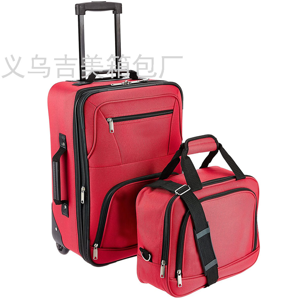 Factory Export Two-Piece Trolley Case Luggage 20-Inch Zipper Suitcase Customized Boarding Bag Wholesale Factory Export Two-Piece Trolley Case Luggage 20-Inch Zipper Suitcase Customized Boarding Bag Wholesale