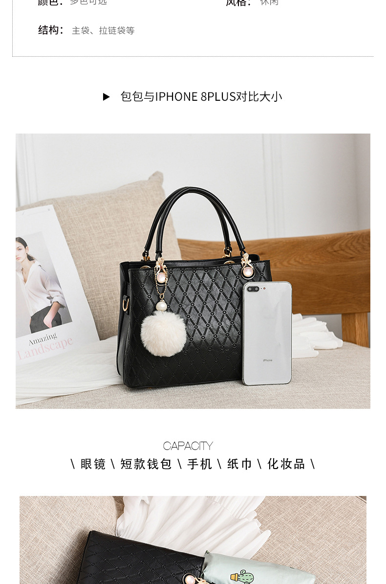 Factory Direct Sales Modern Simple Sense of Quality Bag Crossbody Fashionable All-Match Handbag High Fashion Bag