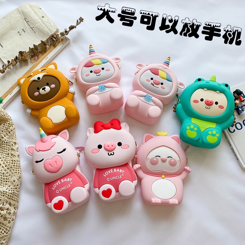 Factory Direct Sales 2021 New Crossbody Bag Dinosaur Silicone Phone Bag Waterproof Various Cartoon Cute Fashion Bag Factory Direct Sales 2021 New Crossbody Bag Dinosaur Silicone Phone Bag Waterproof Various Cartoon Cute Fashion Bag